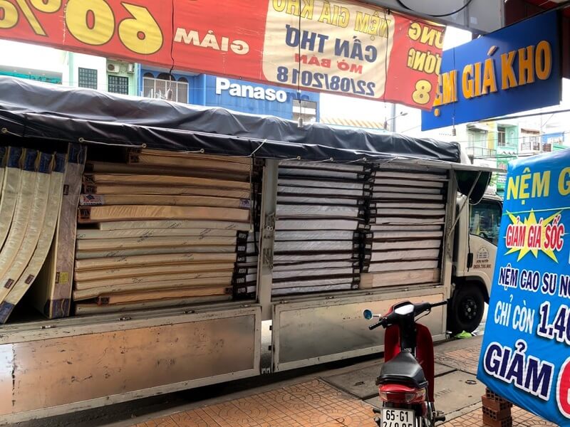 Hợp tác chở nệm, xưởng nội thất cùng Vận Tải An Sương