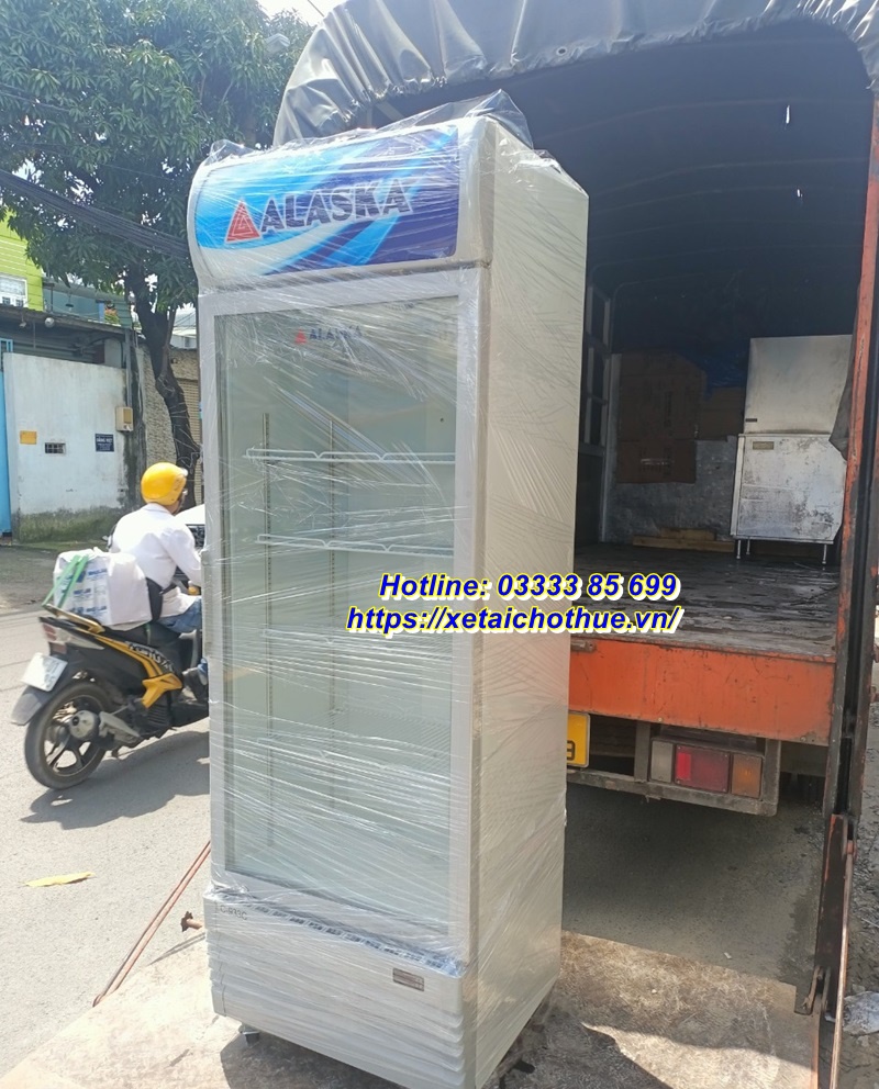 Xe thùng 6 mét kết hợp gắn bửng nâng