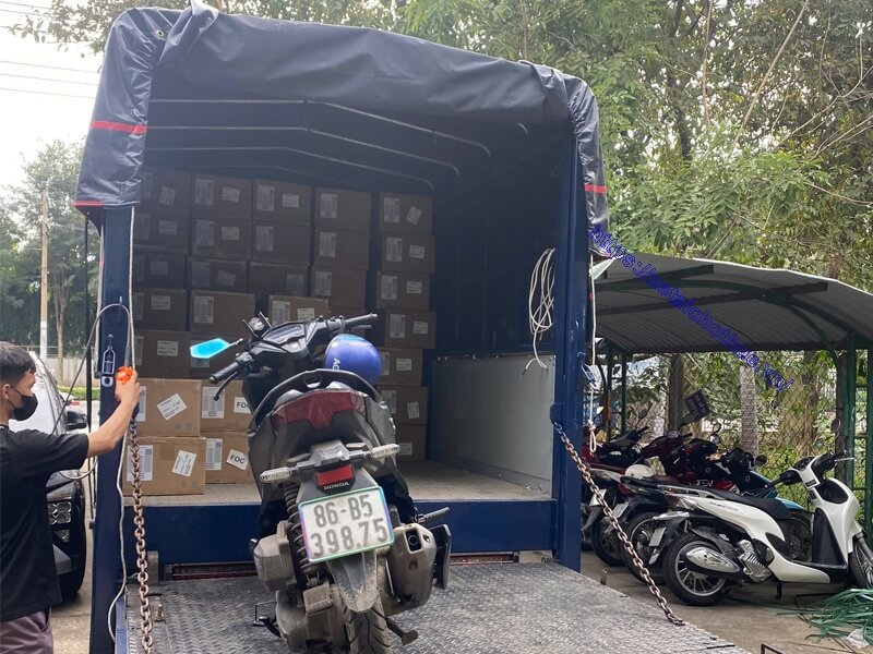 Xe thùng cao 2m đảm bảo tránh trày xước, móp méo hàng hóa