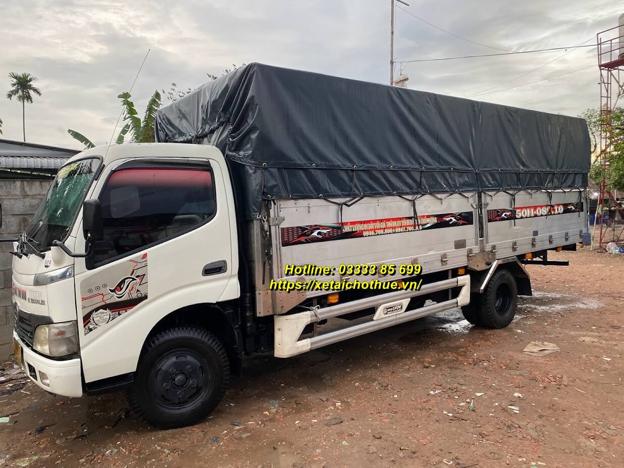 Hình ảnh thực tế xe tải thùng dài 6m3 của Vận Tải An Sương