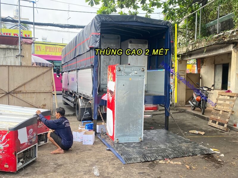 Thuê xe tải thùng cao 2m chở hàng nặng 3.5 – 5 tấn